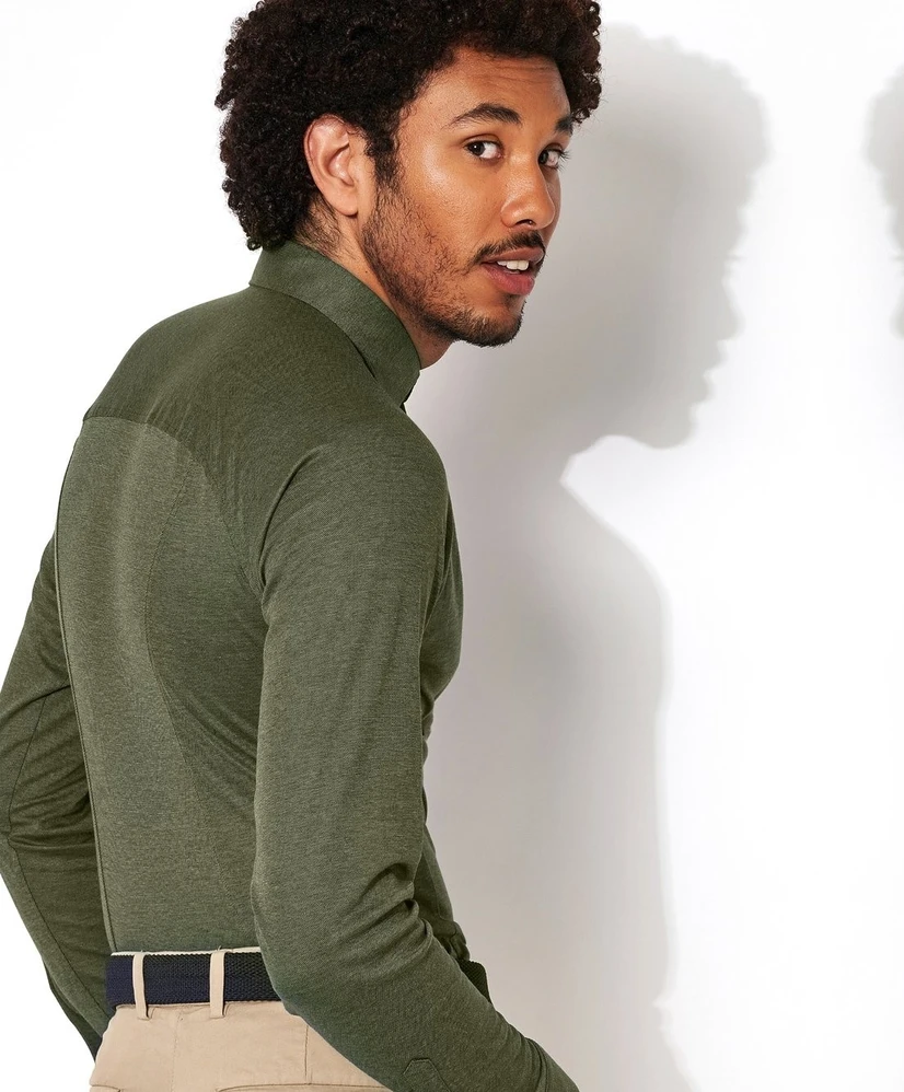 DESOTO Overhemd Effen Slim Fit