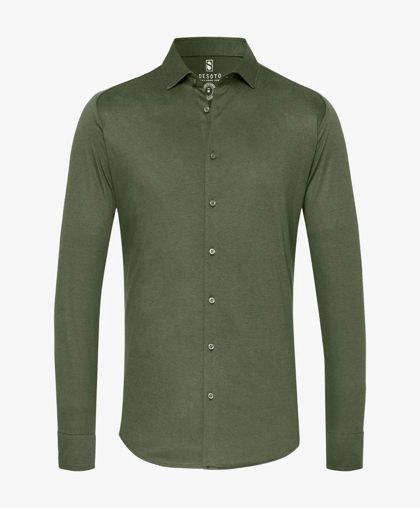 DESOTO Overhemd Effen Slim Fit