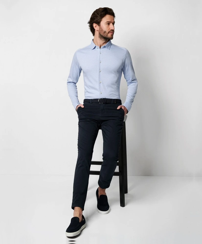 DESOTO Overhemd Effen Slim Fit