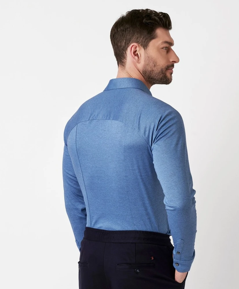 DESOTO Overhemd Effen Slim Fit