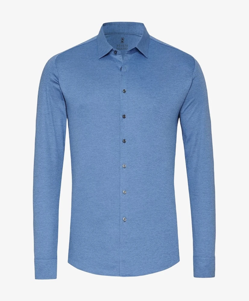 DESOTO Overhemd Effen Slim Fit