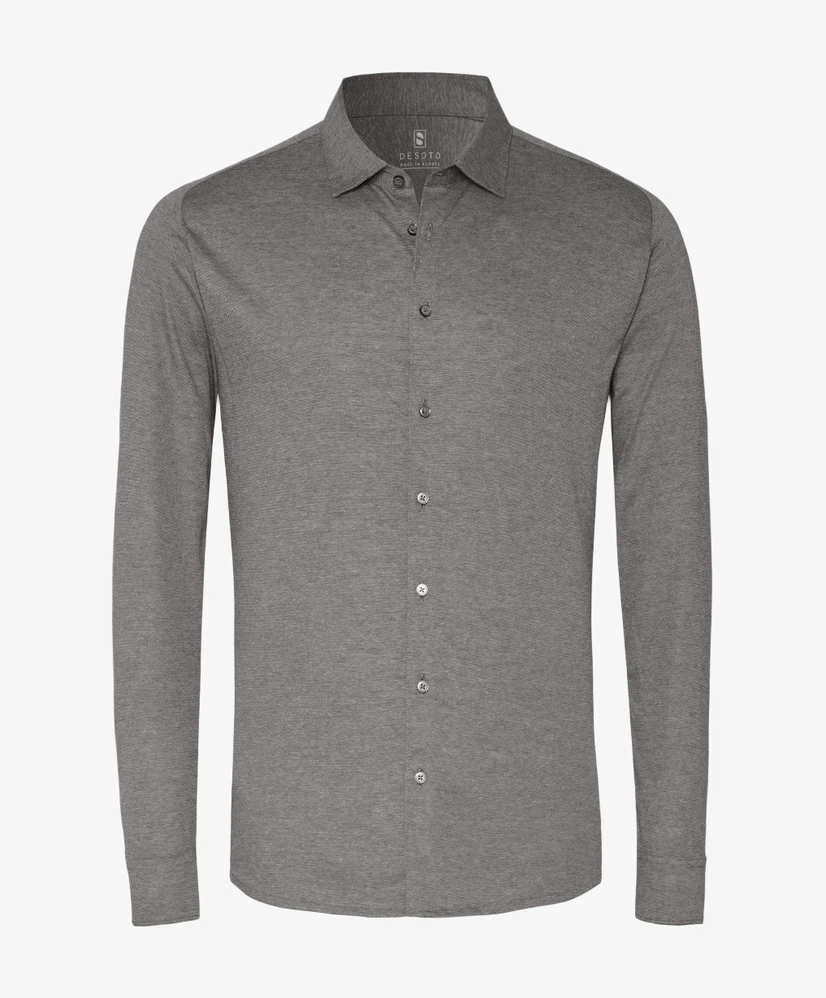 DESOTO Overhemd Effen Slim Fit