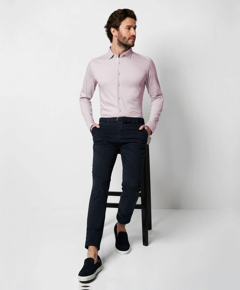 DESOTO Overhemd Effen Slim Fit