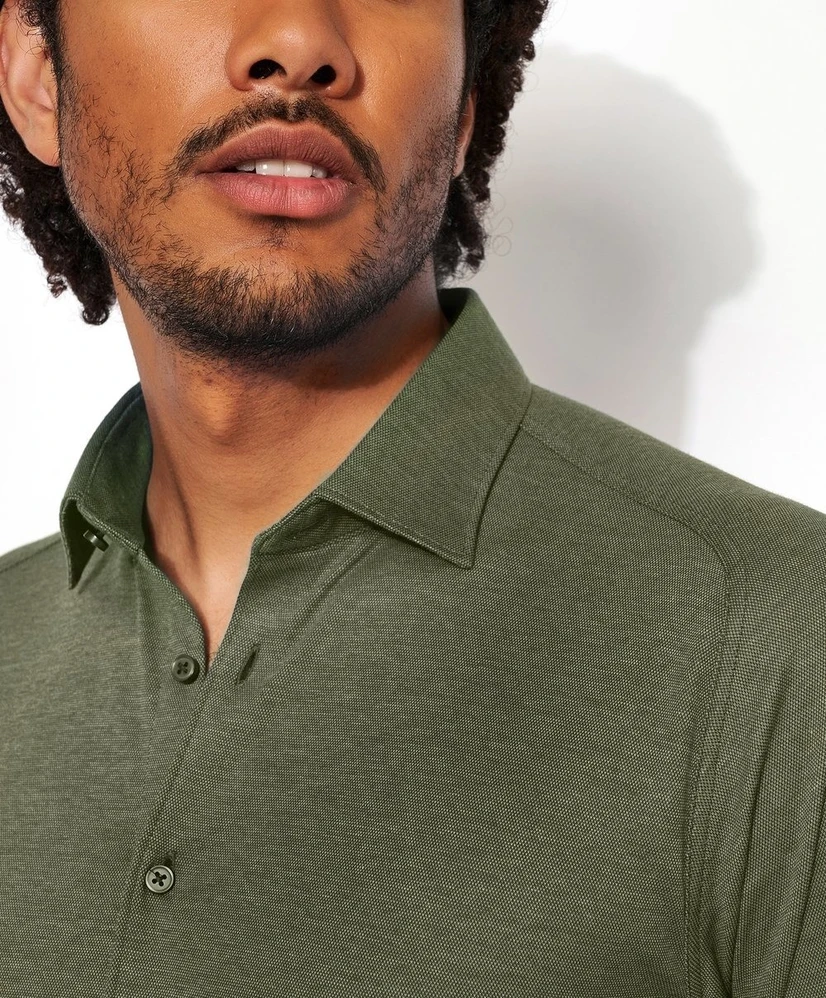DESOTO Overhemd Effen Slim Fit