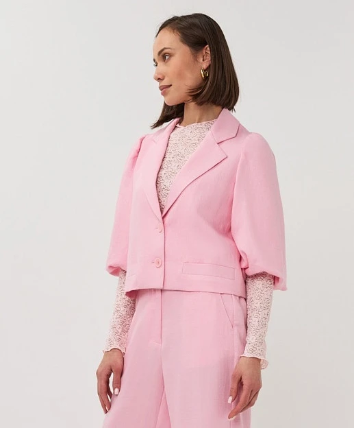 EsQualo Blazer Cropped Puff