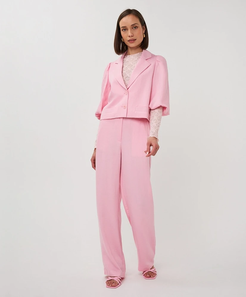 EsQualo Blazer Cropped Puff