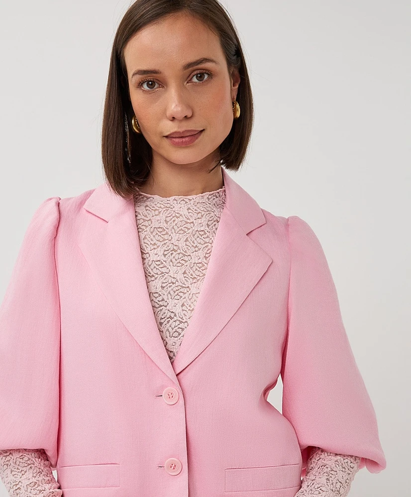 EsQualo Blazer Cropped Puff