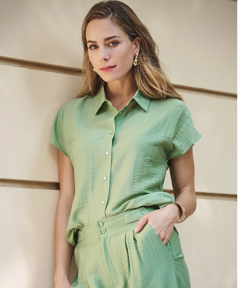 EsQualo Blouse Batwing