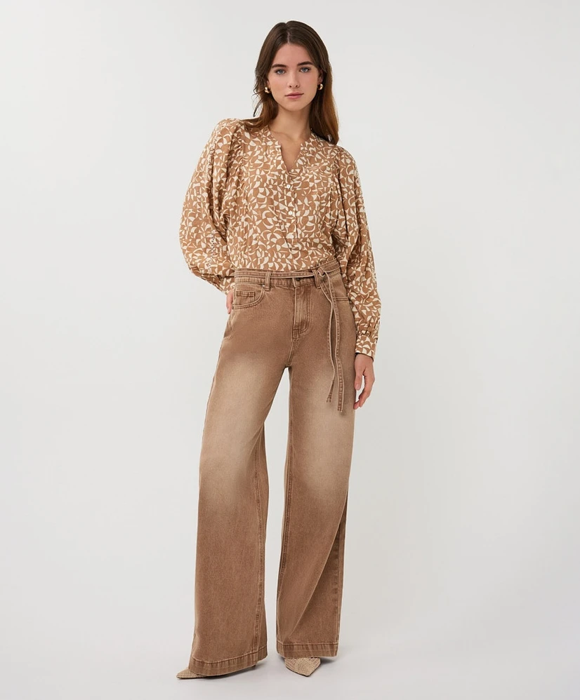 EsQualo Blouse Graphic