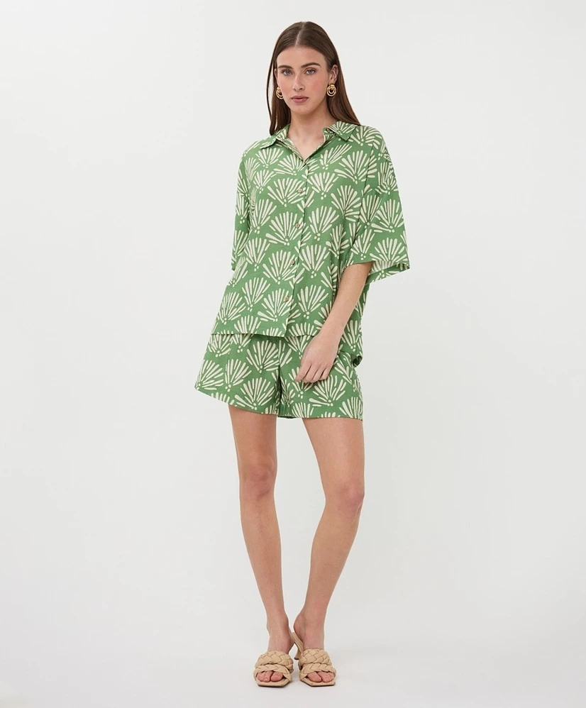 EsQualo Blouse Tropical