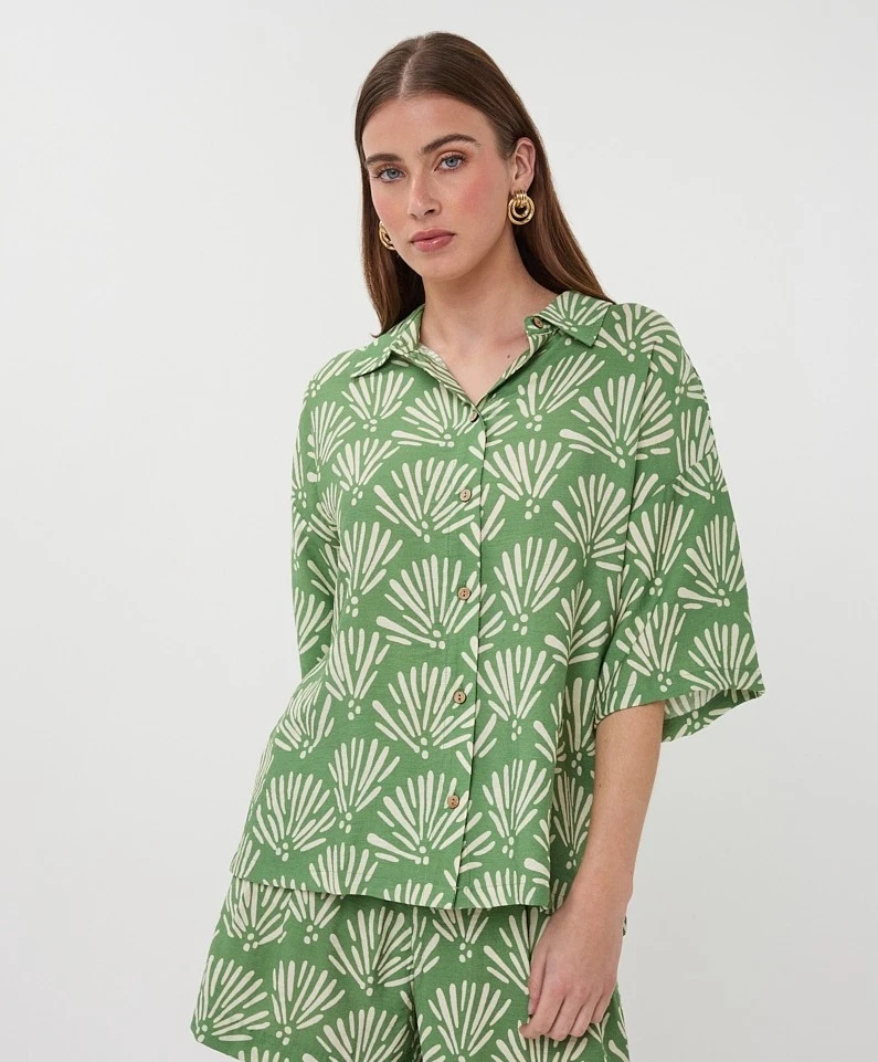 EsQualo Blouse Tropical