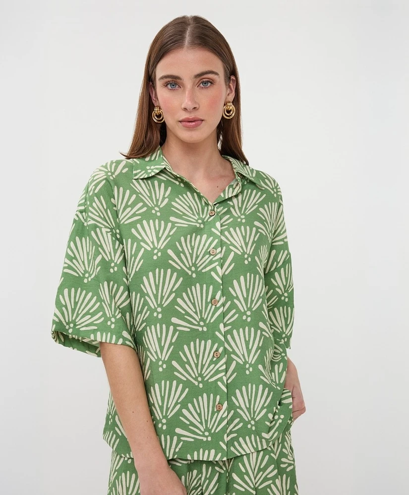 EsQualo Blouse Tropical