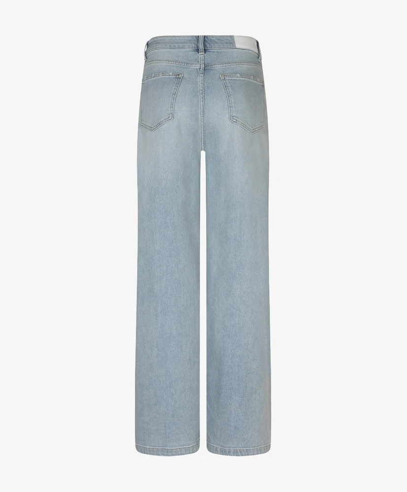 EsQualo Jeans Wide Leg Embroidery