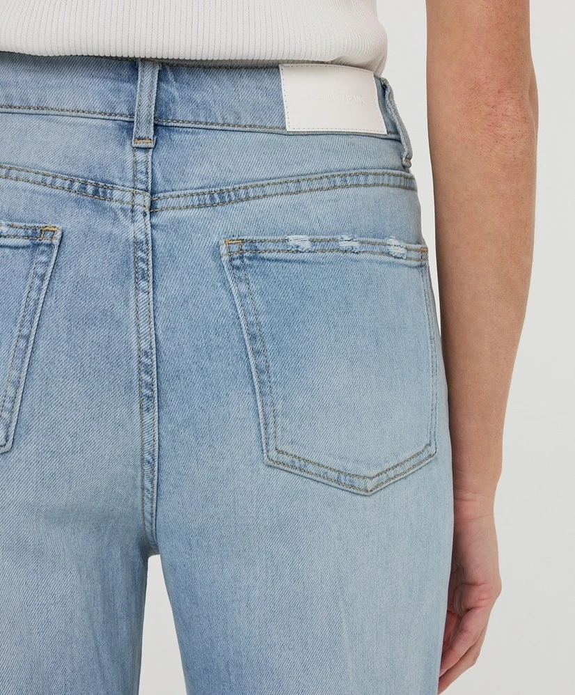 EsQualo Jeans Wide Leg Embroidery