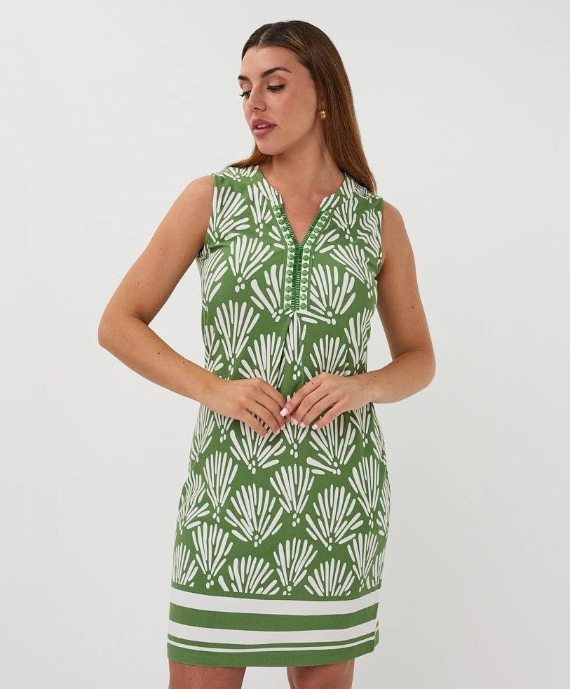 EsQualo Midi Jurk Tropical