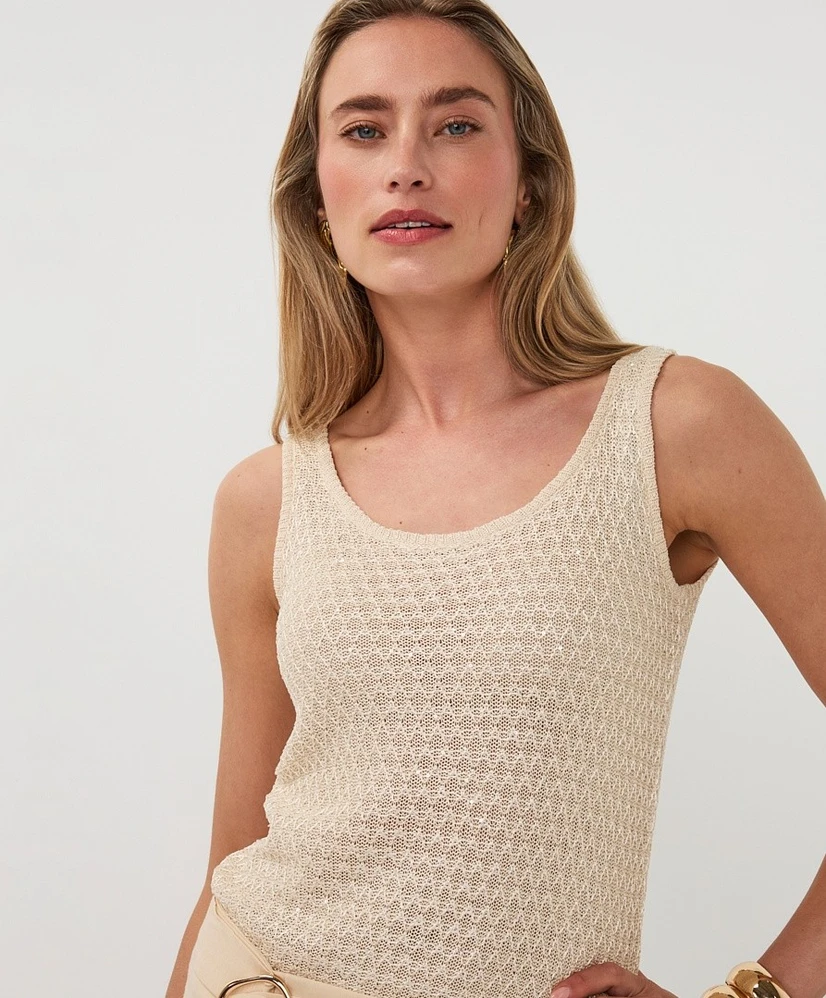 EsQualo Tanktop Sequins