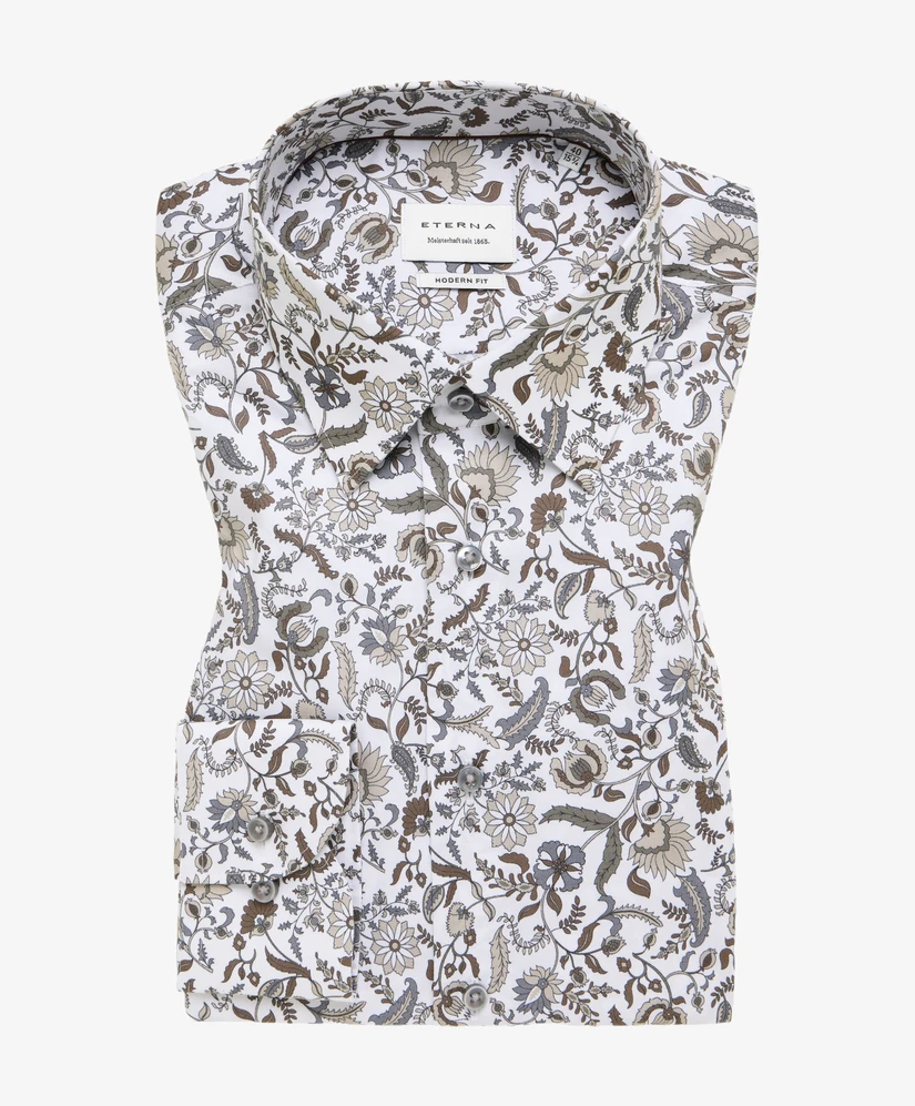 Eterna Overhemd Bloemenprint Modern Fit