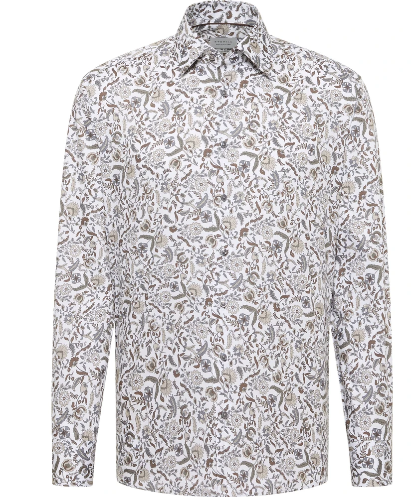 Eterna Overhemd Bloemenprint Modern Fit