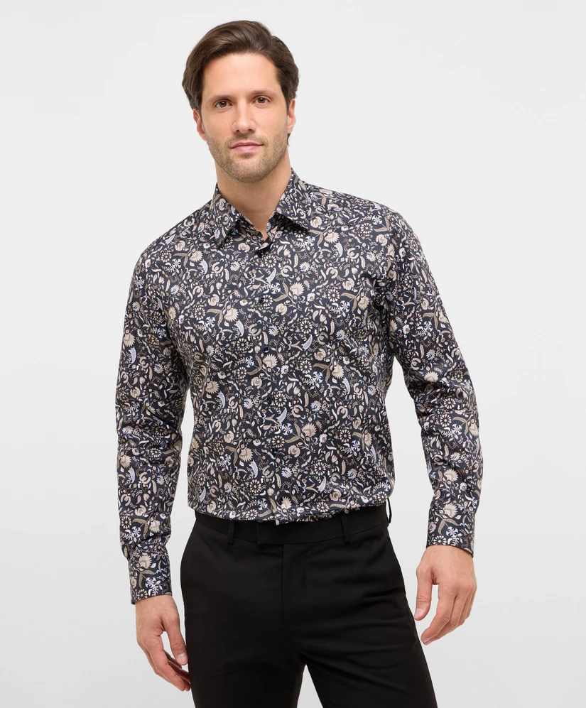 Eterna Overhemd Bloemenprint Modern Fit