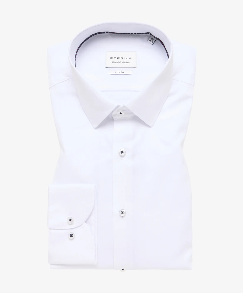 Eterna Overhemd Effen Slim Fit