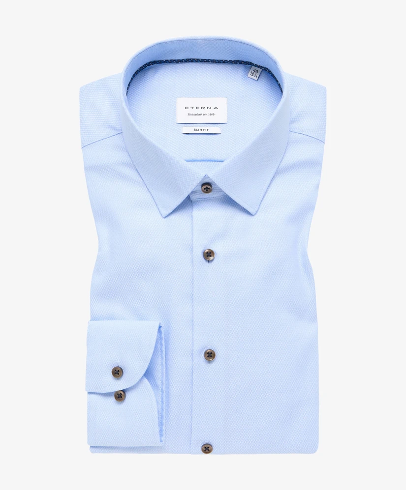 Eterna Overhemd Effen Slim Fit