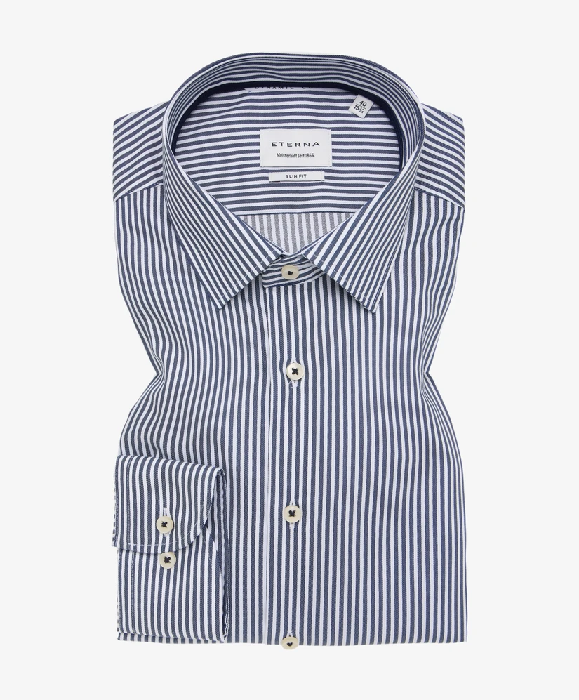 Eterna Overhemd Gestreept Slim Fit