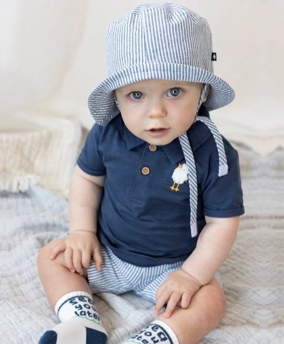 FEETJE Hoed Chambray Streep