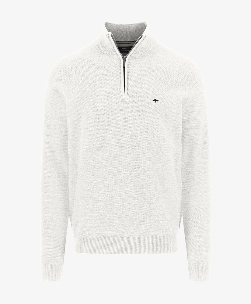 Fynch-Hatton Half Zip Trui Effen