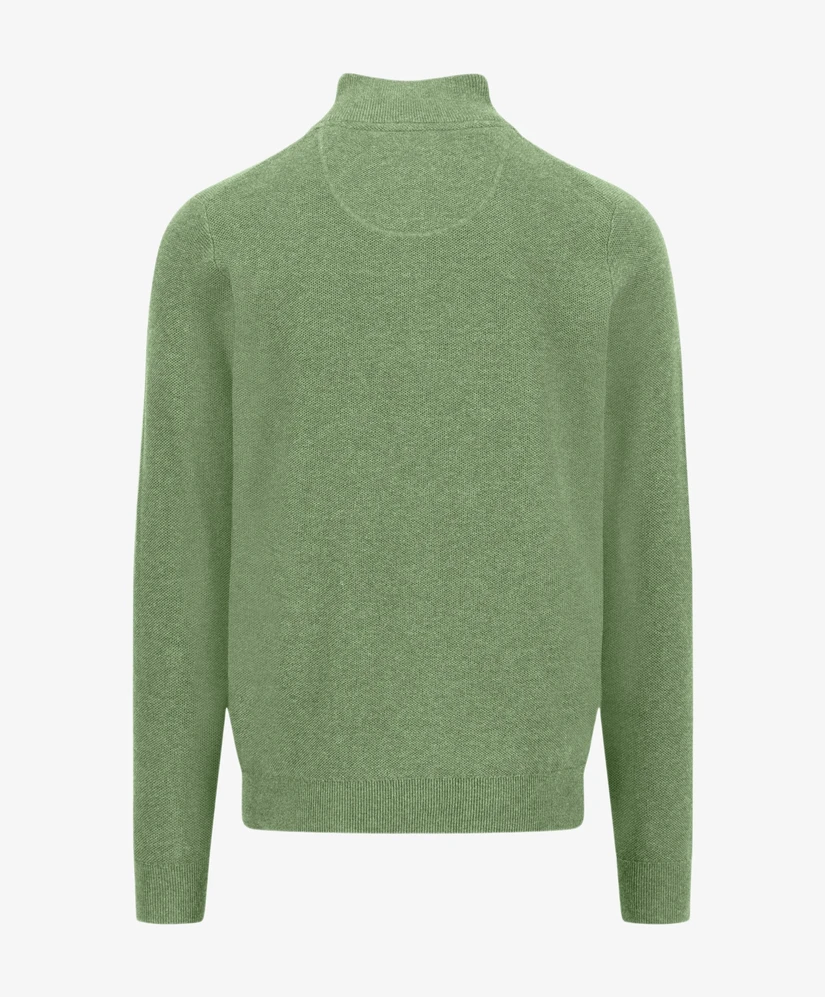 Fynch-Hatton Half Zip Trui Effen