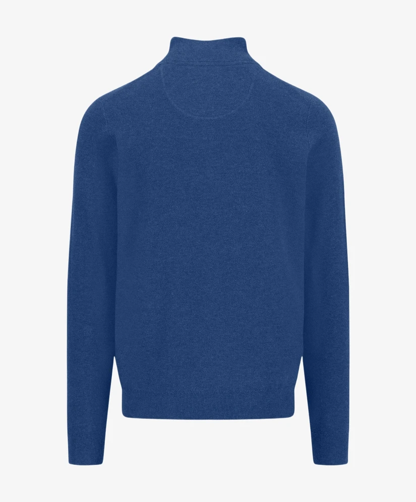 Fynch-Hatton Half Zip Trui Effen