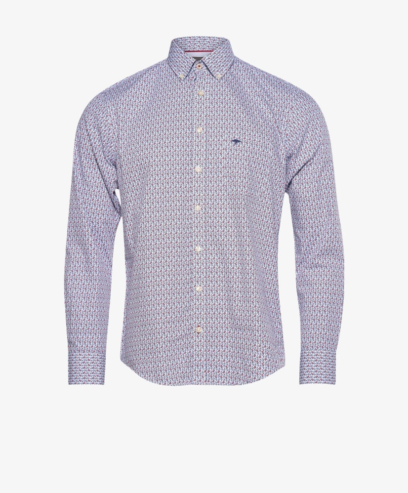 Fynch-Hatton Overhemd Allover Print Casual Fit