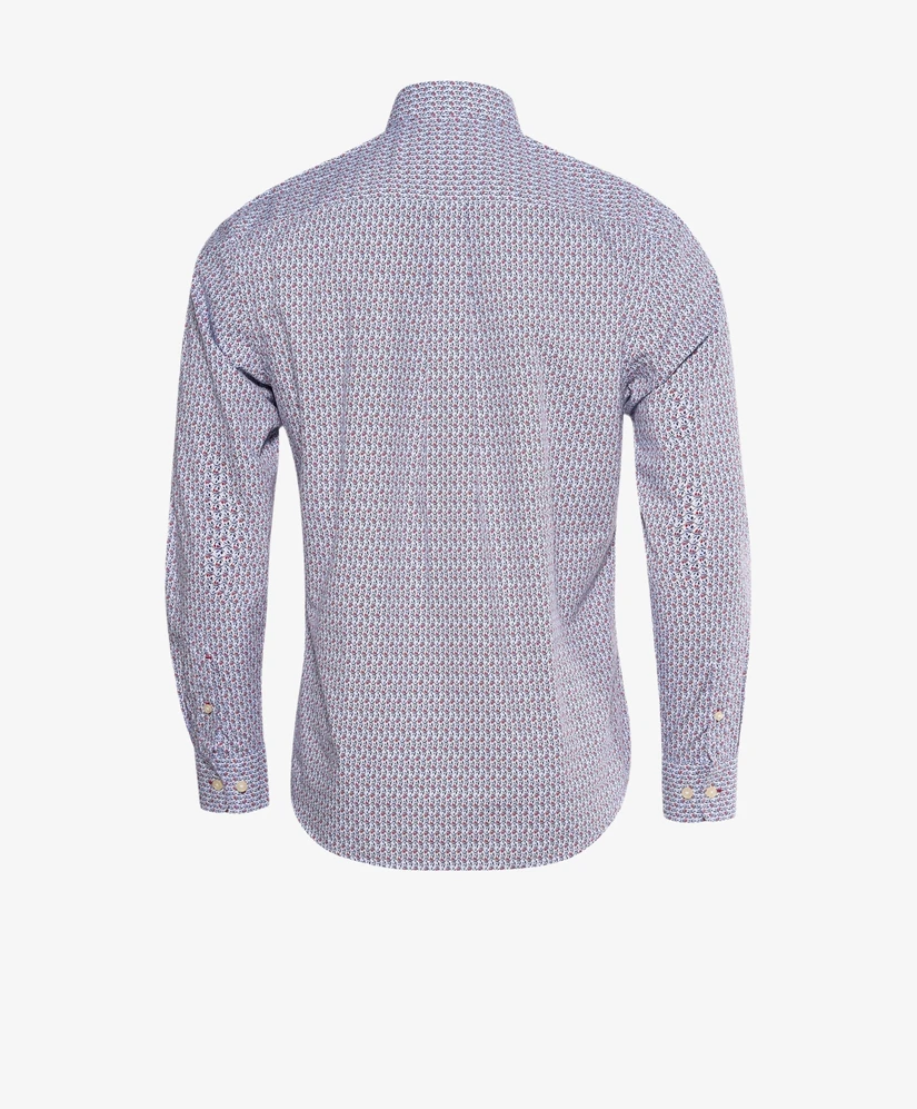 Fynch-Hatton Overhemd Allover Print Casual Fit