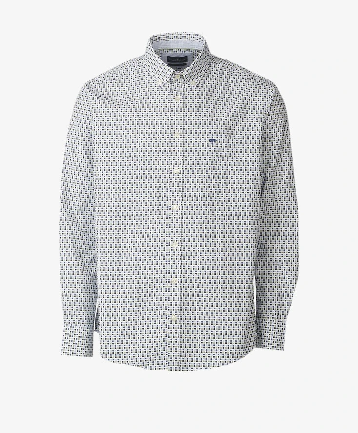 Fynch-Hatton Overhemd Allover Print Casual Fit