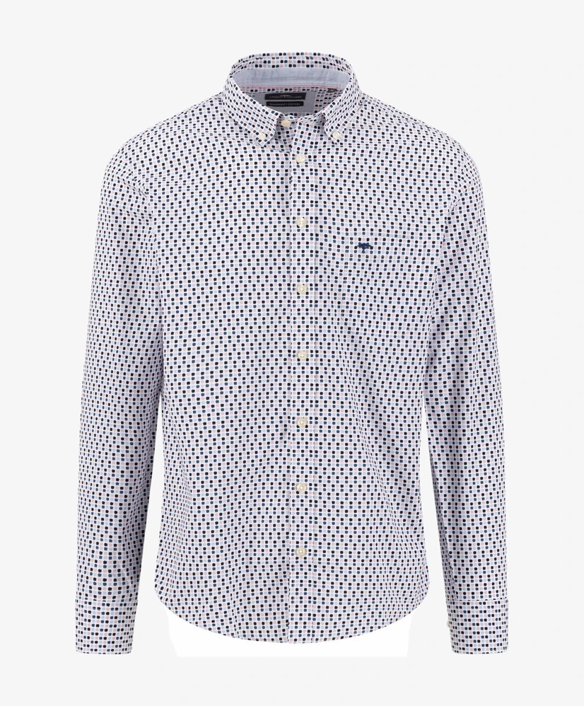 Fynch-Hatton Overhemd Allover Print Casual Fit
