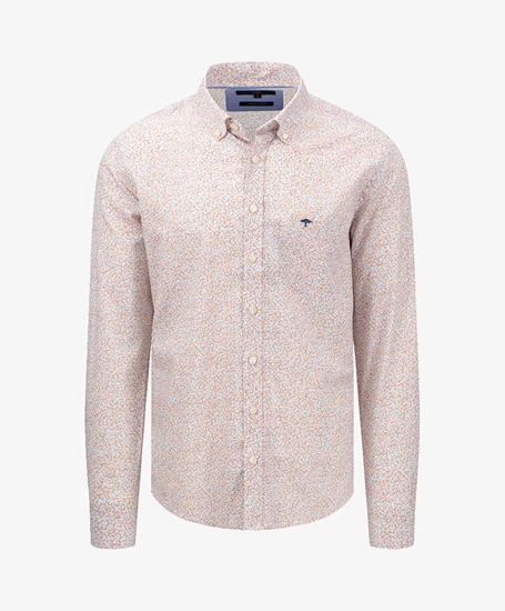 Fynch-Hatton Overhemd Allover Print Regular Fit