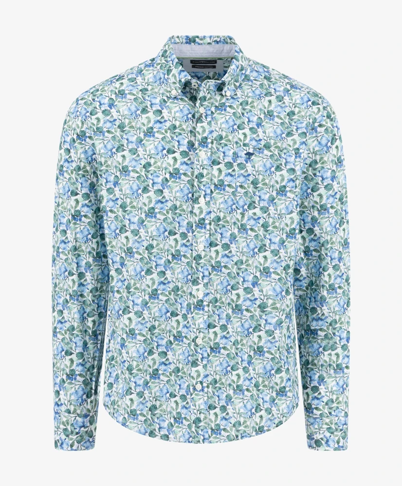 Fynch-Hatton Overhemd Allover Print Regular Fit
