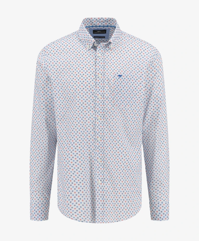 Fynch-Hatton Overhemd Print Casual Fit