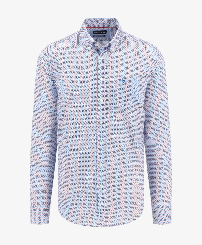 Fynch-Hatton Overhemd Print Casual Fit