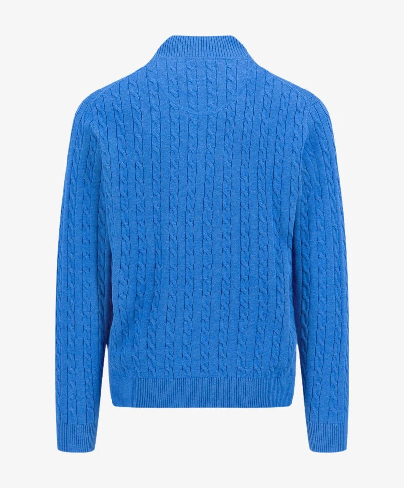 Fynch-Hatton Trui Half Zip Troyer Cable