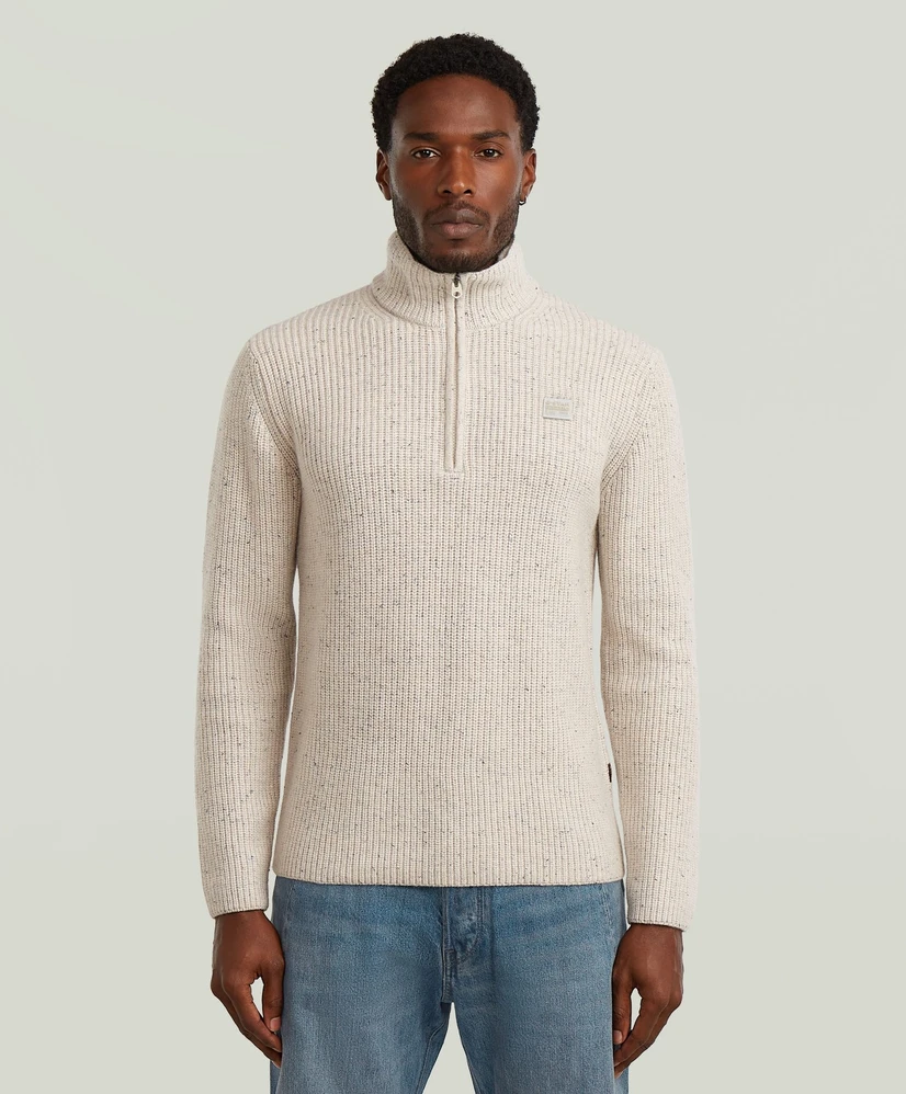 G-Star Half Zip Trui Double Collar
