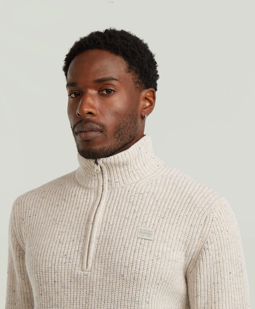 G-Star Half Zip Trui Double Collar