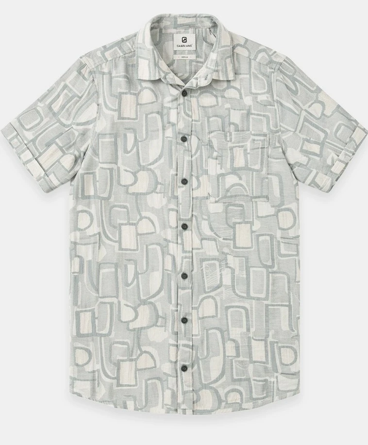 Gabbiano Overhemd Allover Print