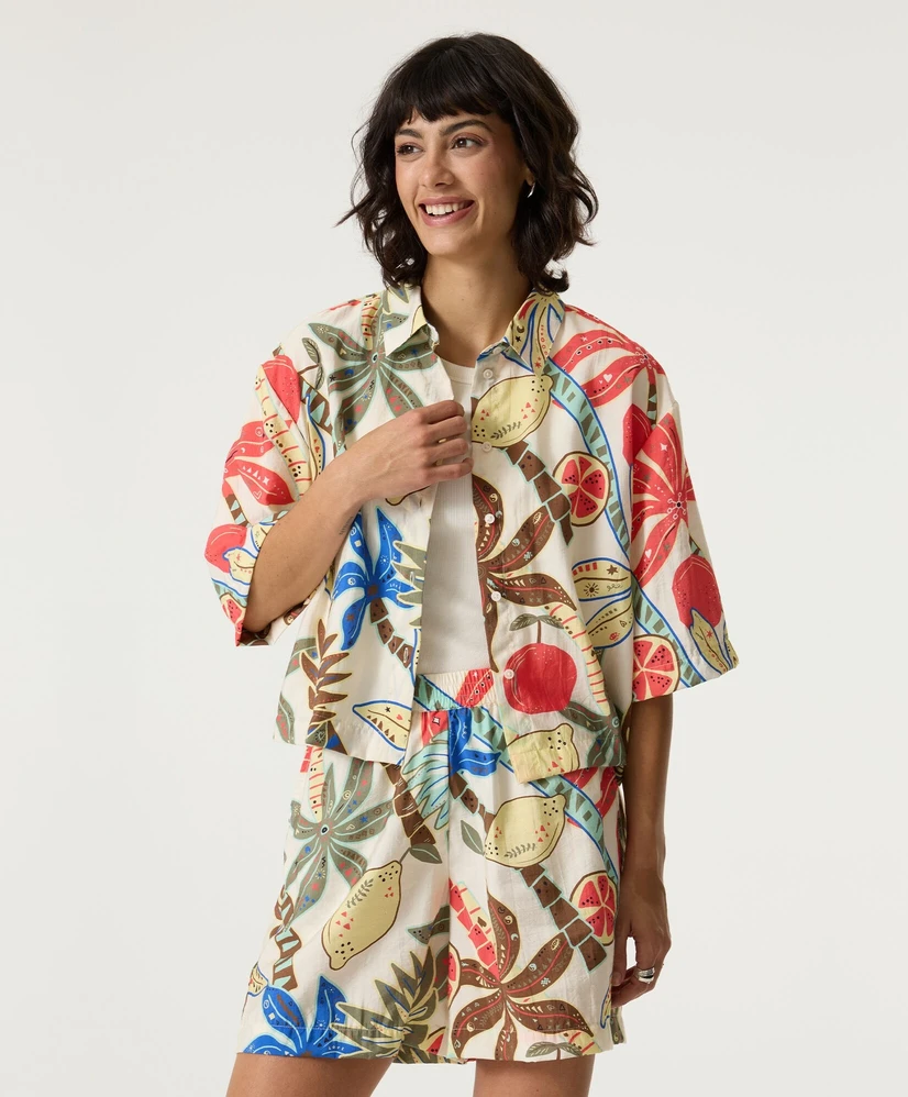 GARCIA Blouse Tropische Print