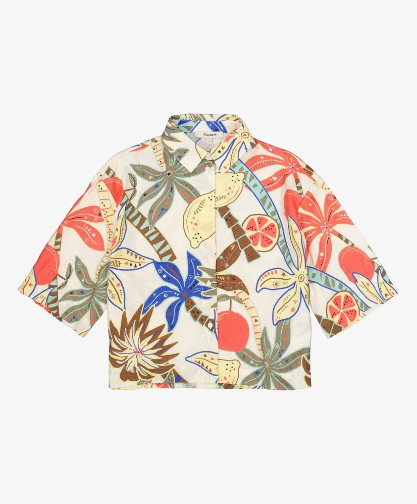 GARCIA Blouse Tropische Print
