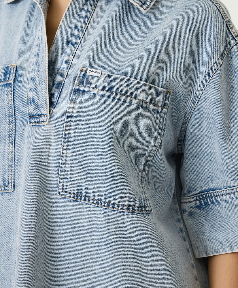 GARCIA Midi Jurk Denim