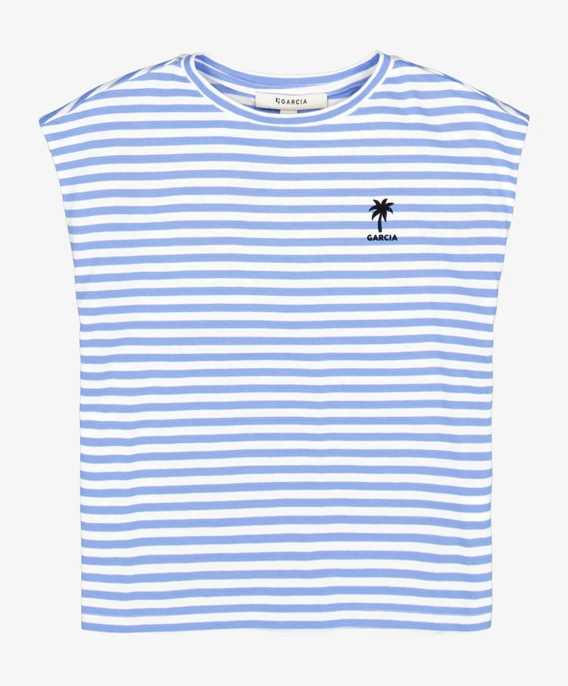 GARCIA T-shirt Gestreept