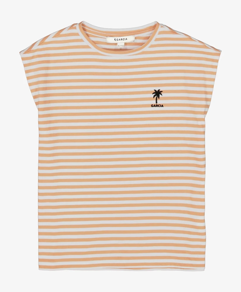 GARCIA T-shirt Gestreept