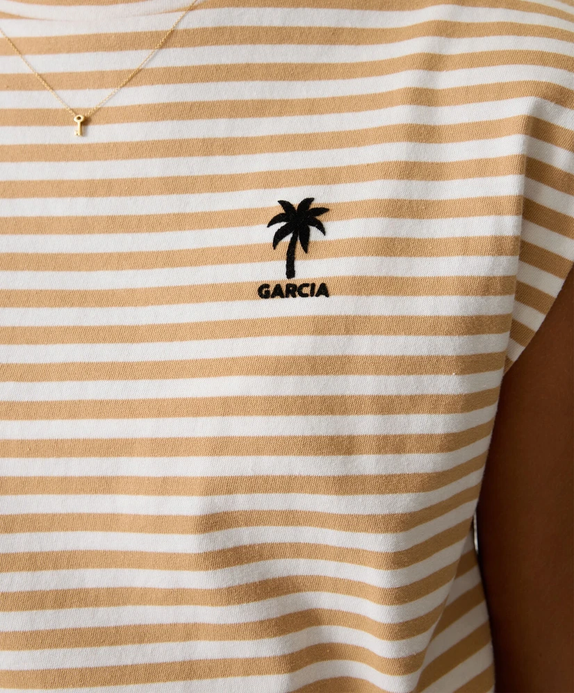 GARCIA T-shirt Gestreept