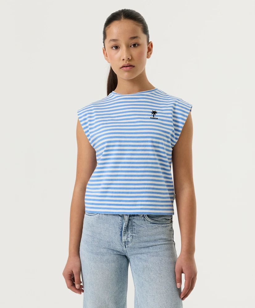 GARCIA T-shirt Gestreept