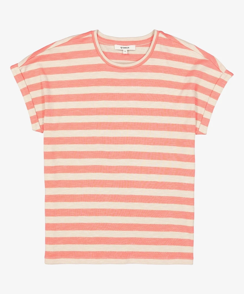 GARCIA T-shirt Gestreept